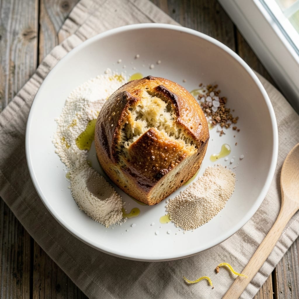 4 Ingredient Gluten Free Bread Recipe Healthy: No-Yeast Rise in 20 Minutes