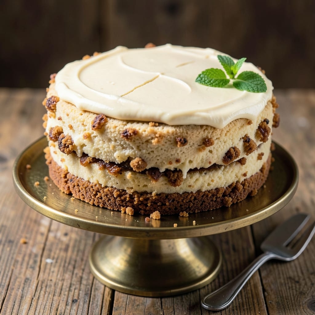 1930 Cookie Butter Cake Recipe: Nostalgic Vanilla Swirls with Buttery Fondant Crown