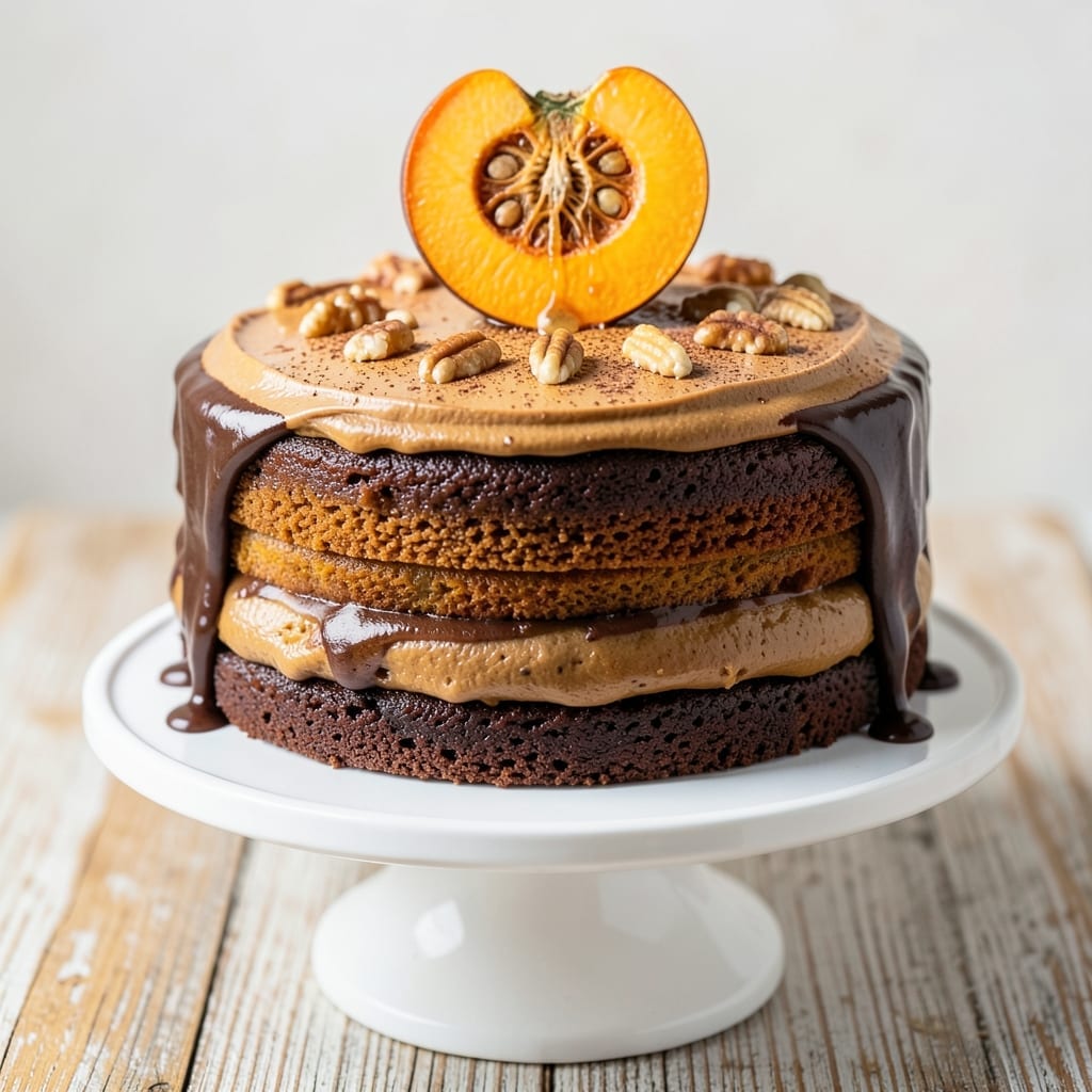3 Layer Pumpkin Cake Recipe: Spiced Moistness With Vanilla Buttercream Rivers