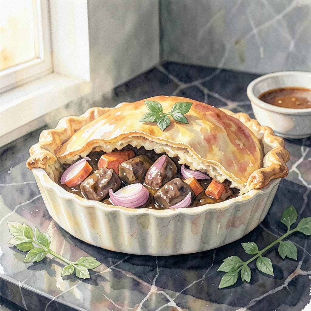 Jamie Oliver's Beef and Ale Pie Recipe: Rich Gravy with Flaky Pastry Jamie Oliver's Beef and Ale Pie Recipe: Rich Gravy with Flaky Pastry