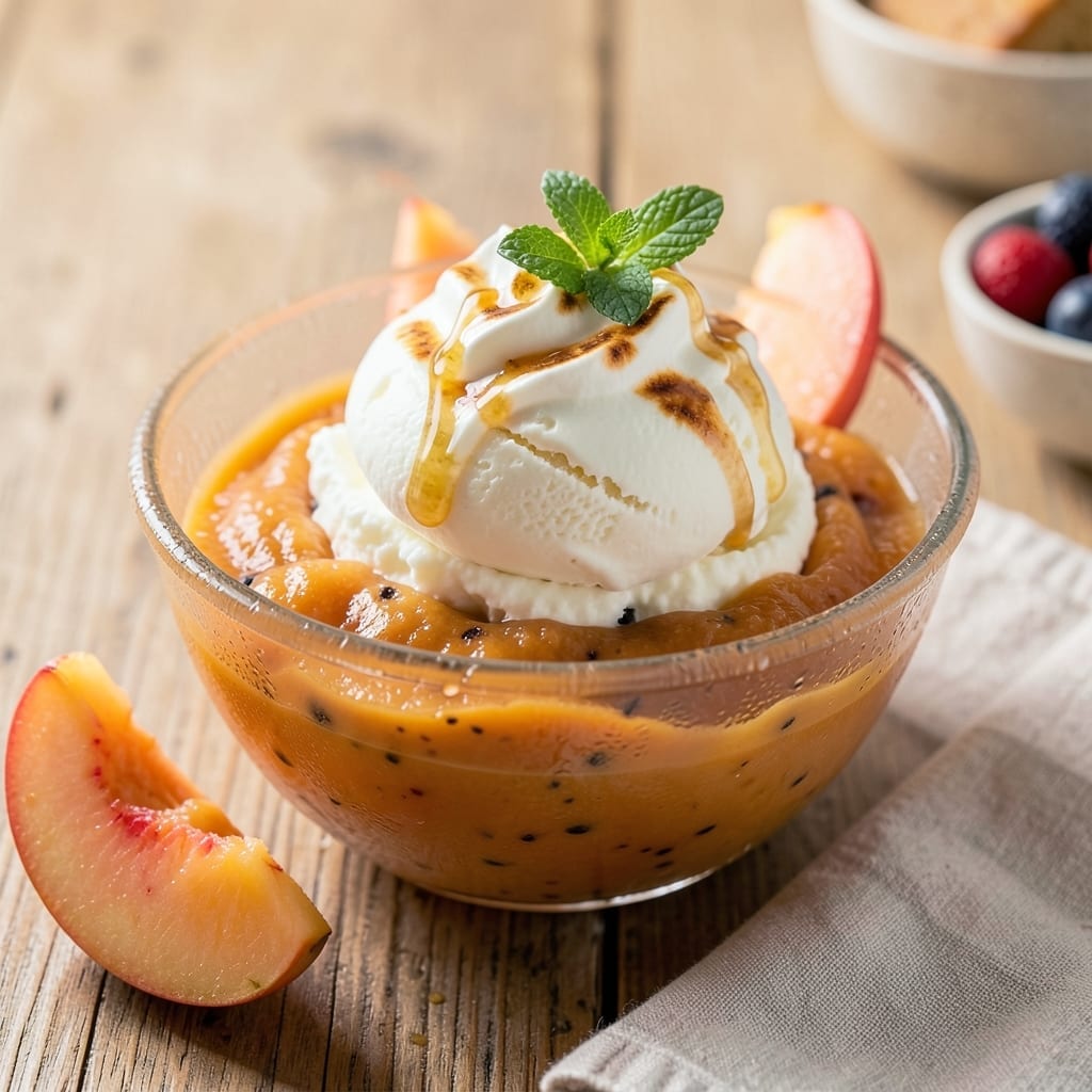 4 Quart Peach Ice Cream Recipe: Ultra Creamy With Stone Fruit Intensity 4 Quart Peach Ice Cream Recipe: Ultra Creamy With Stone Fruit Intensity