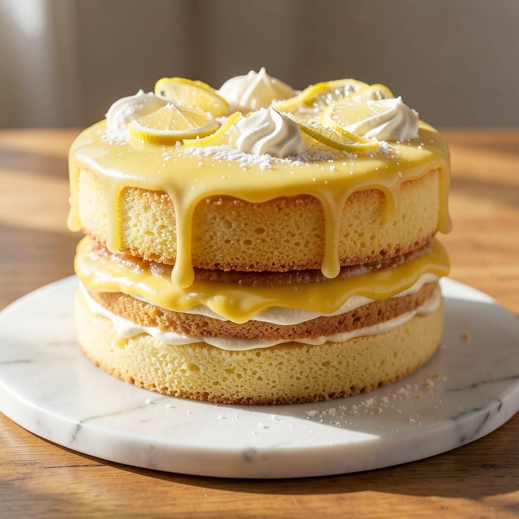 2 Layer Lemon Cake Recipe: Zesty Layers and Cream Cheese Frosting Rivers
