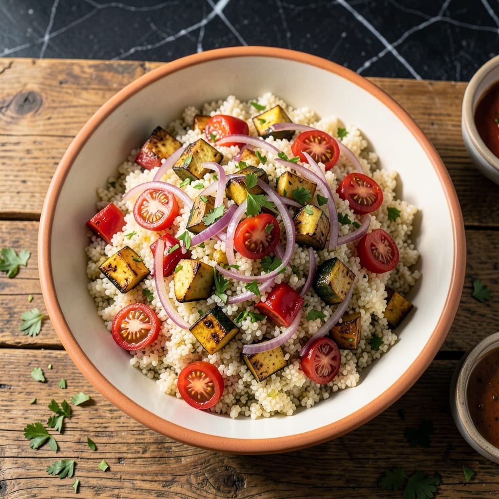 Couscous Salad Recipe Vegetarian: Lemon-Herb Brightness With Roasted Veggies