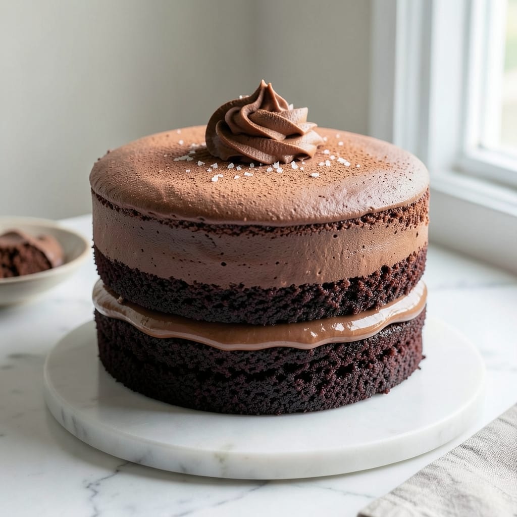 2 Layer 8 Inch Chocolate Cake Recipe: Fudgy Bottom, Light Top Magic 2 Layer 8 Inch Chocolate Cake Recipe: Fudgy Bottom, Light Top Magic
