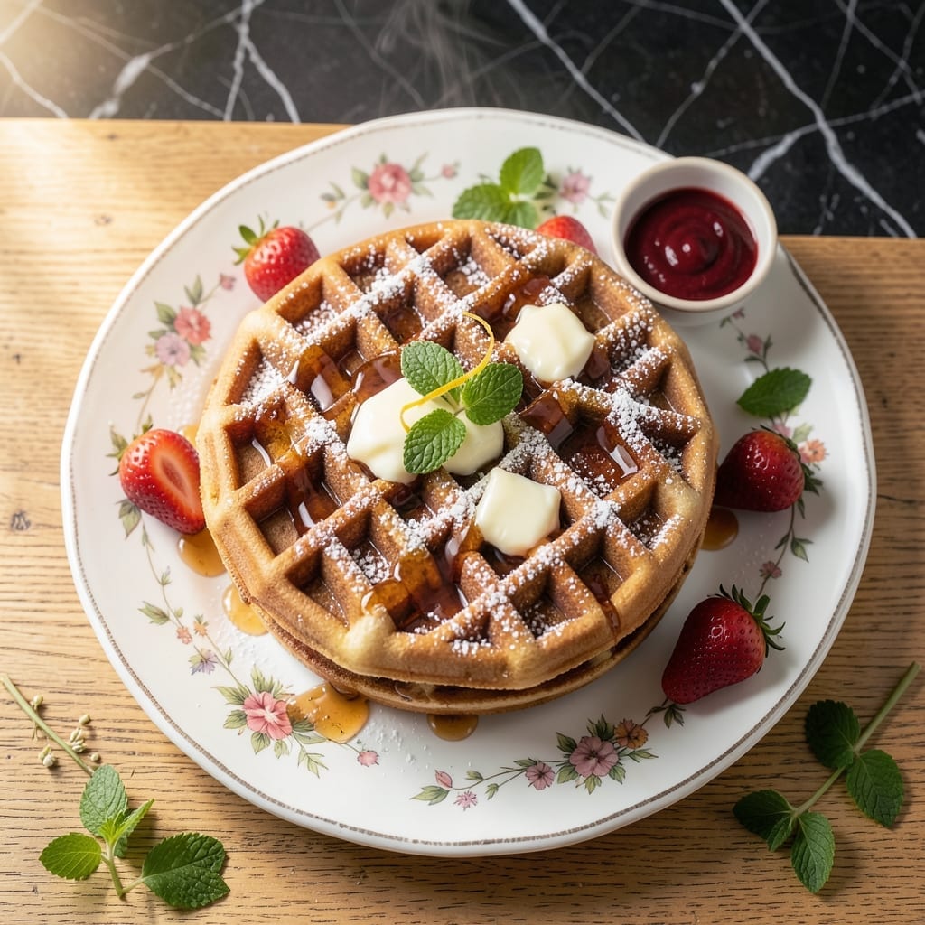 Waffle Recipe Without Milk: Fluffy Golden Grids With Water or Dairy-Free Swaps