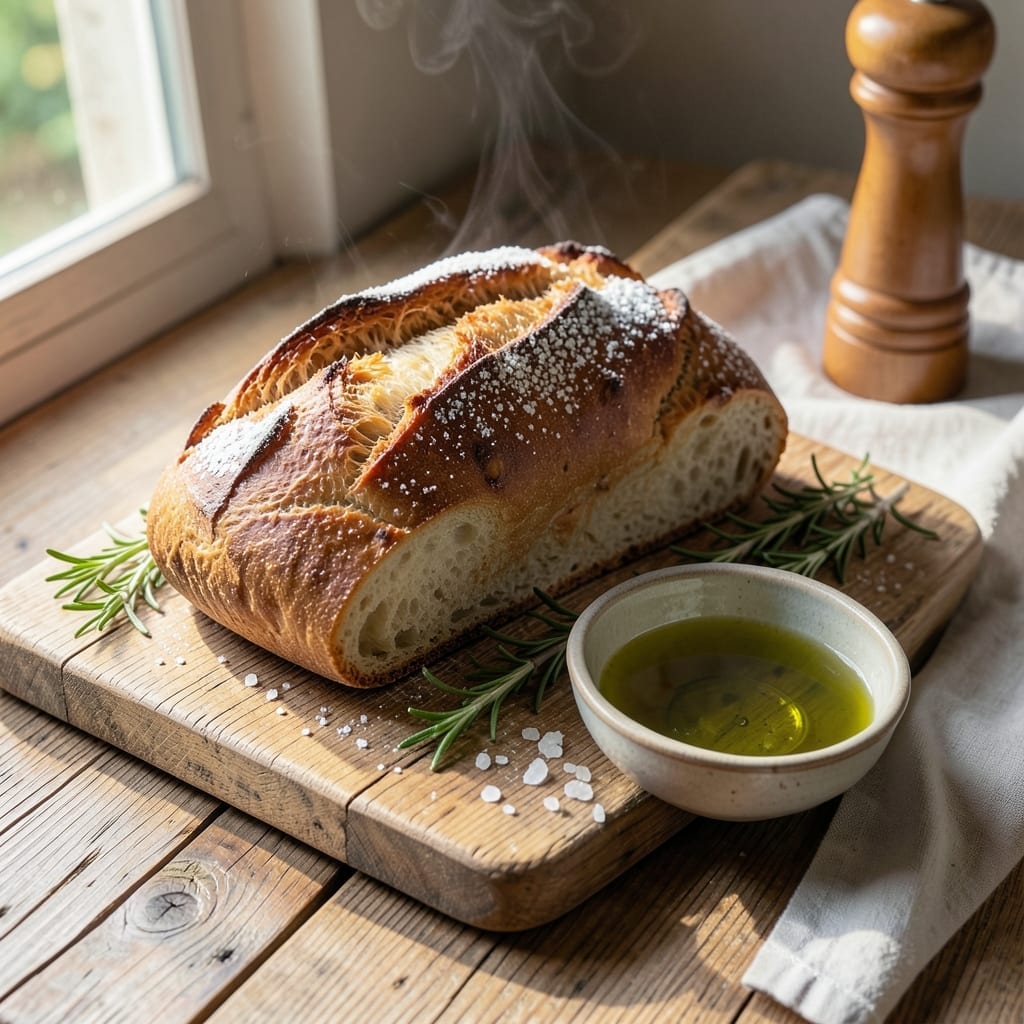 3 Step Bread Recipe: Hands-Off Crusty Loaf in 15 Minutes