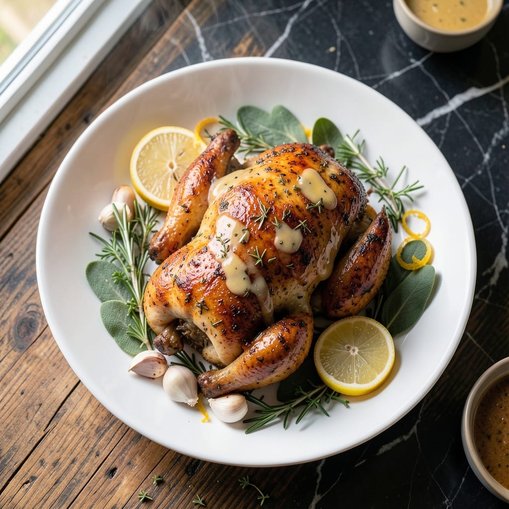 New Year's Chicken Recipe: Lucky Herb-Roasted Centerpiece