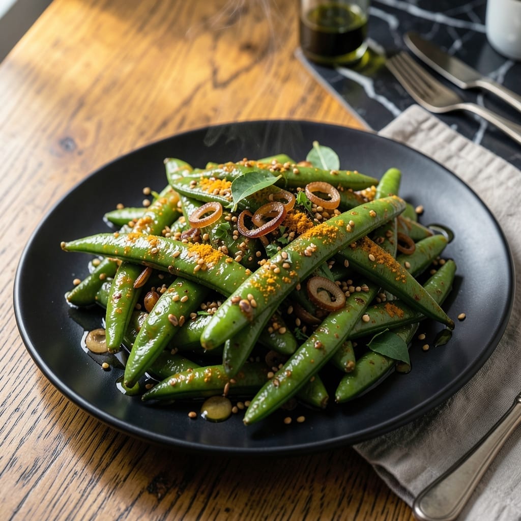 Green Beans Recipe Indian: Spiced Turmeric Stir-Fry with Coconut