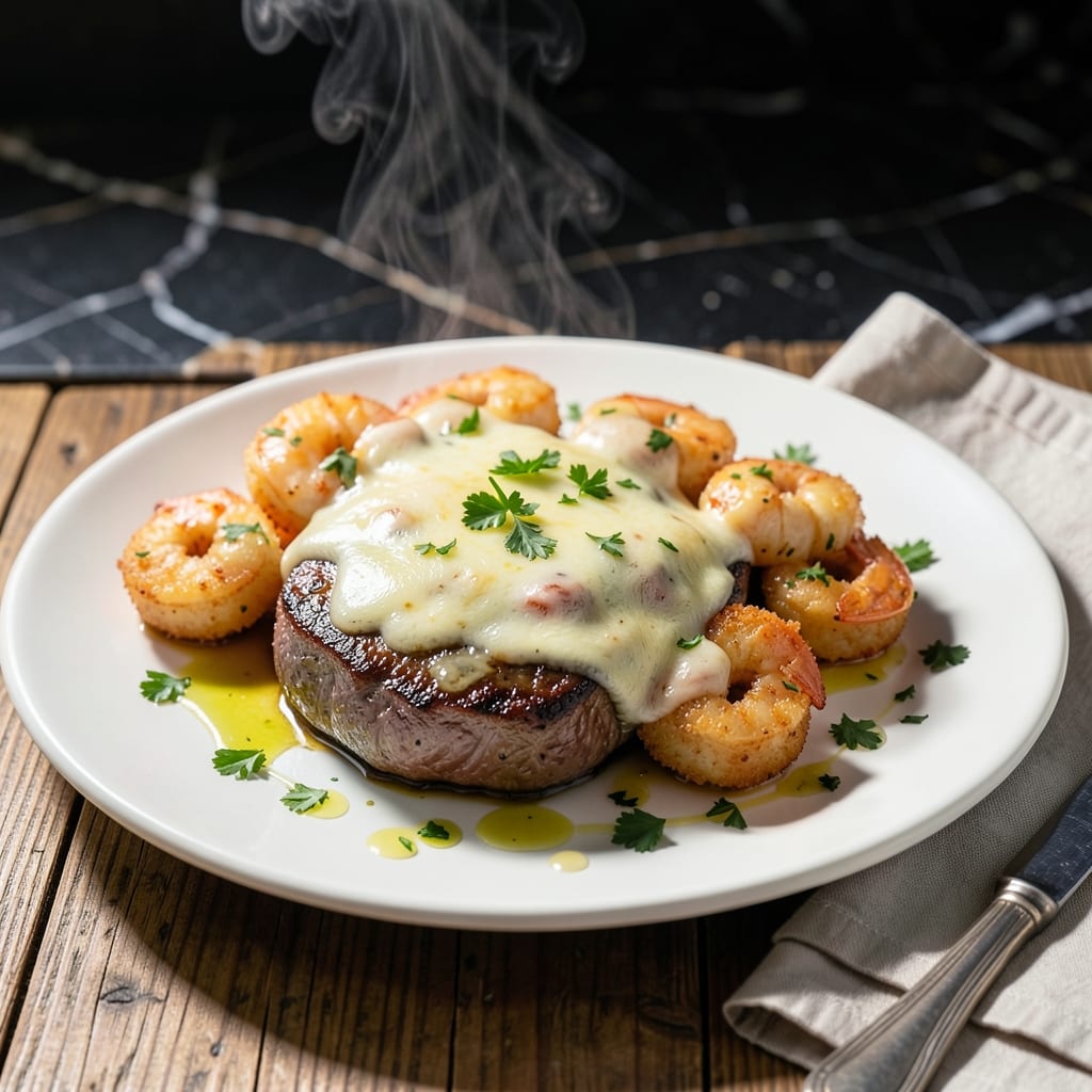 Applebee's Steak and Shrimp Parmesan Recipe: Cheesy Bistro-Style Surf and Turf Applebee's Steak and Shrimp Parmesan Recipe: Cheesy Bistro-Style Surf and Turf