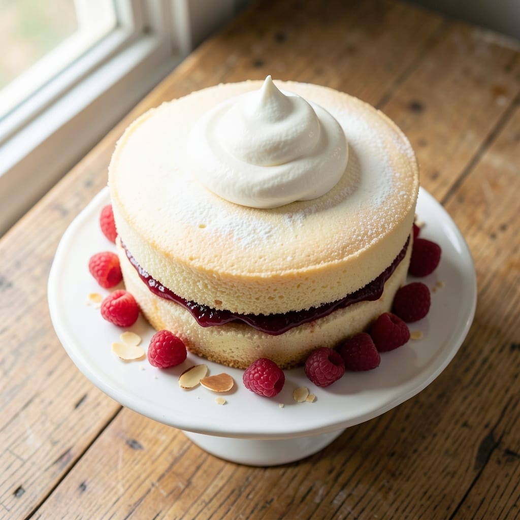 2-Egg Victoria Sponge Cake Recipe: Light-as-Air Layers With Jam and Cream