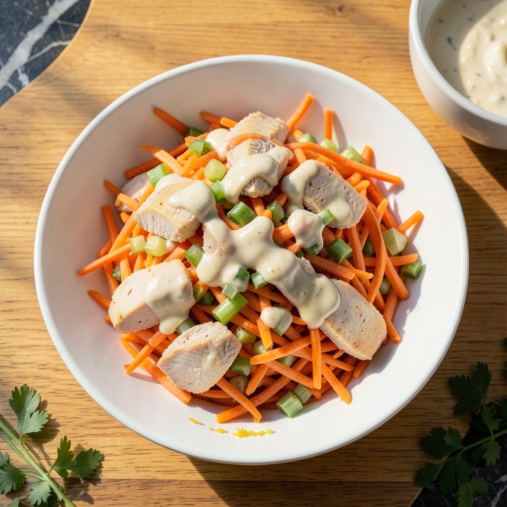 Chicken Carrot Salad Recipe: Crunchy Sweetness in Every Bite