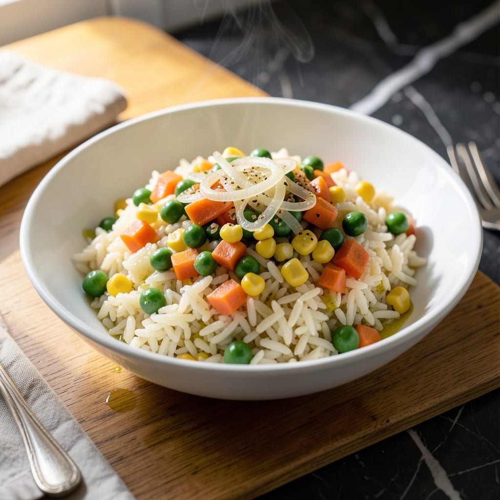 Rice and Frozen Vegetables Recipe: Speedy Weeknight Side Dish