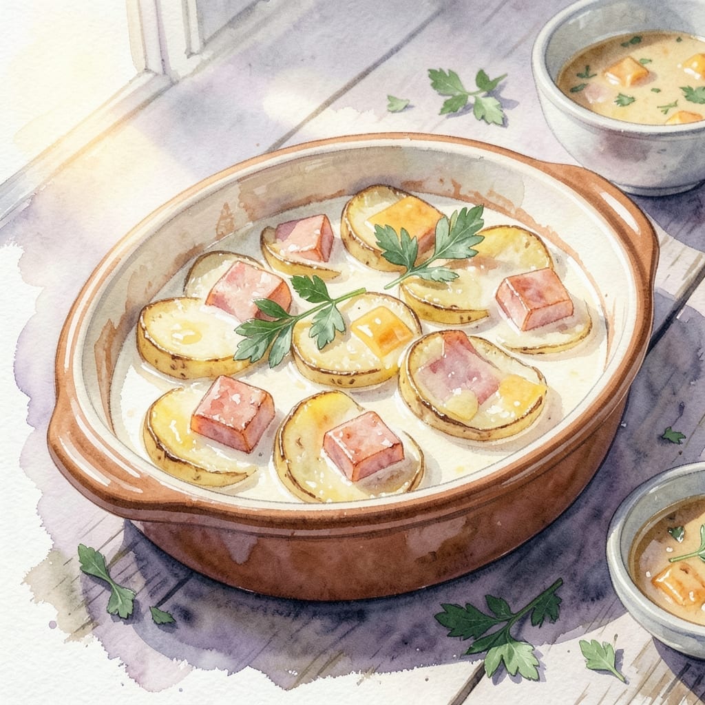 Recipe Scalloped Potatoes and Ham Crock Pot: Hands-Off Comfort in Layers