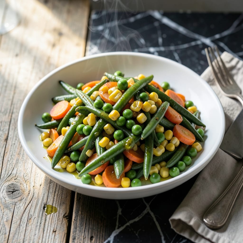 Frozen Peas Carrots Corn Green Beans Recipe: Colorful Medley in Minutes