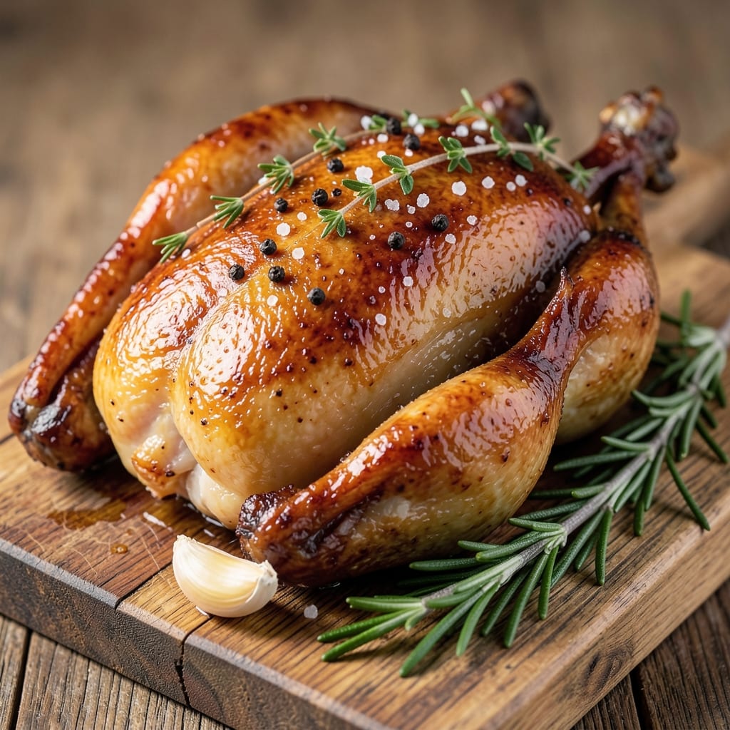 5 Lb Whole Roasted Chicken Recipe: Juicy Golden Skin and Crispy Thighs
