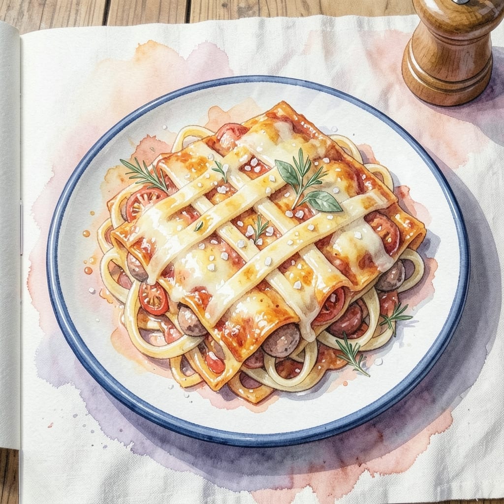 Lasagna Recipe With Sweet Italian Sausage And Ground Beef: Layered Meat Lovers Dream