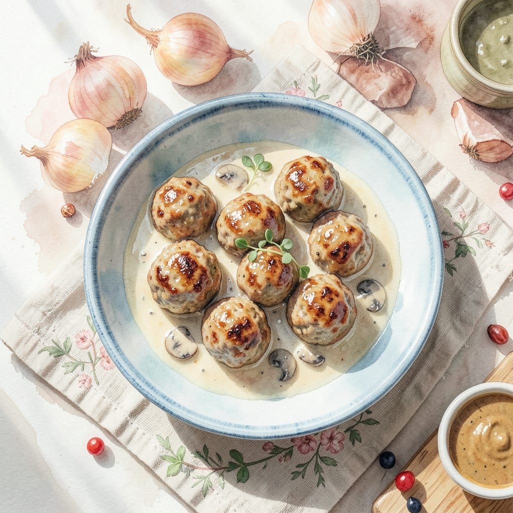Swedish Meatballs Recipe Cream Of Mushroom: Rich Sauce Over Tender Bites