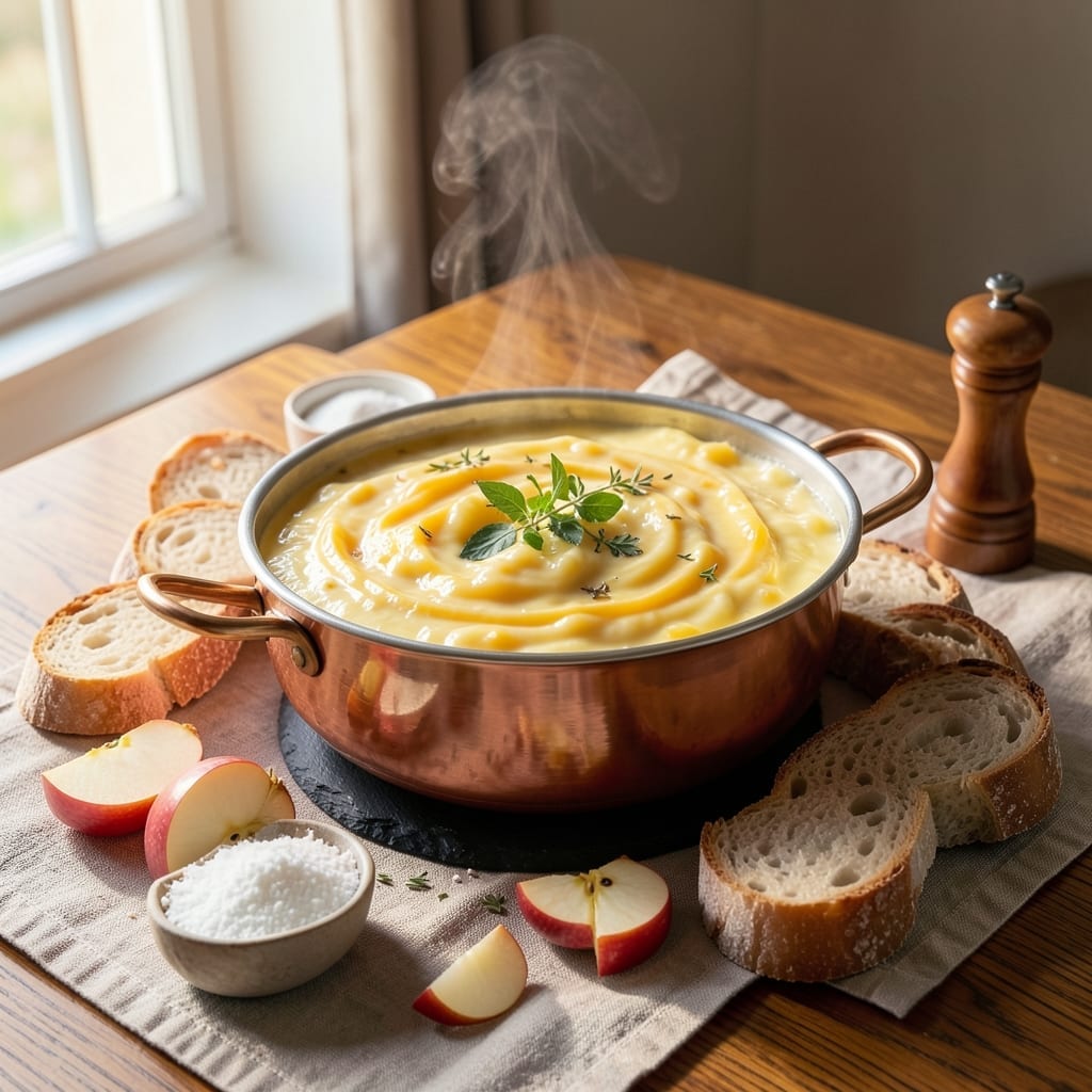 3 Ingredient Cheese Fondue Recipe: Ultra Creamy Melt in Minutes