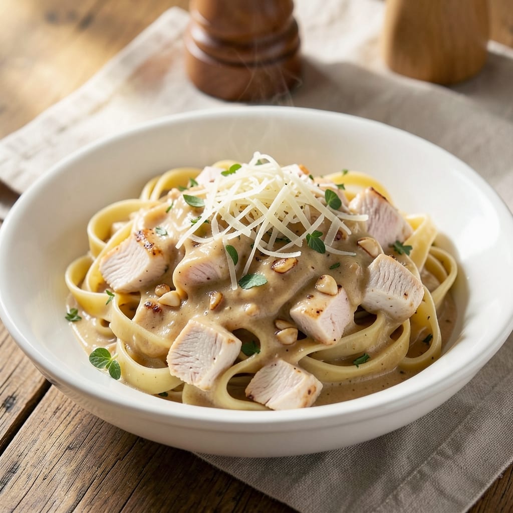 Single-Serve Pasta Recipe: One-Pot Creamy Garlic Parmesan Magic