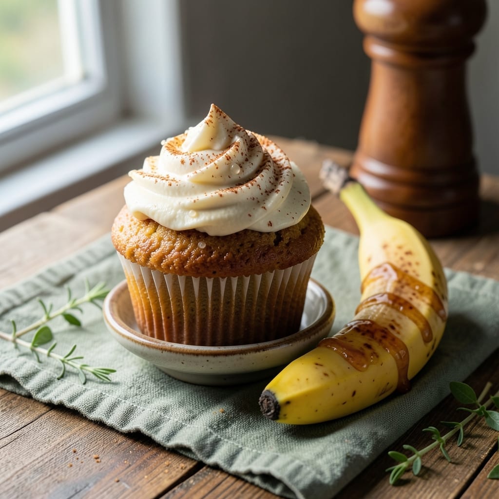 1 Banana Cupcake Recipe: Single-Serve Magic in One Tin