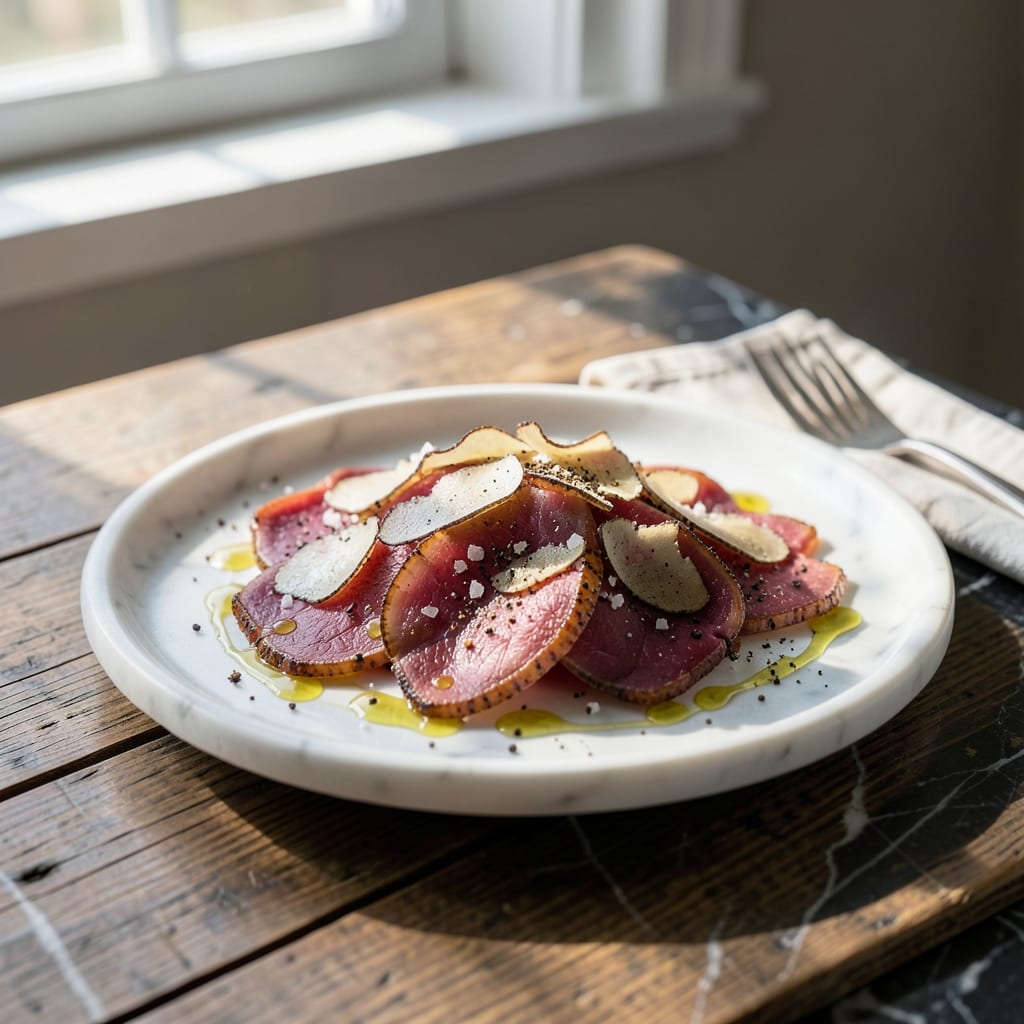 Truffle Carpaccio Recipe: Paper-Thin Slices With Earthy Luxury