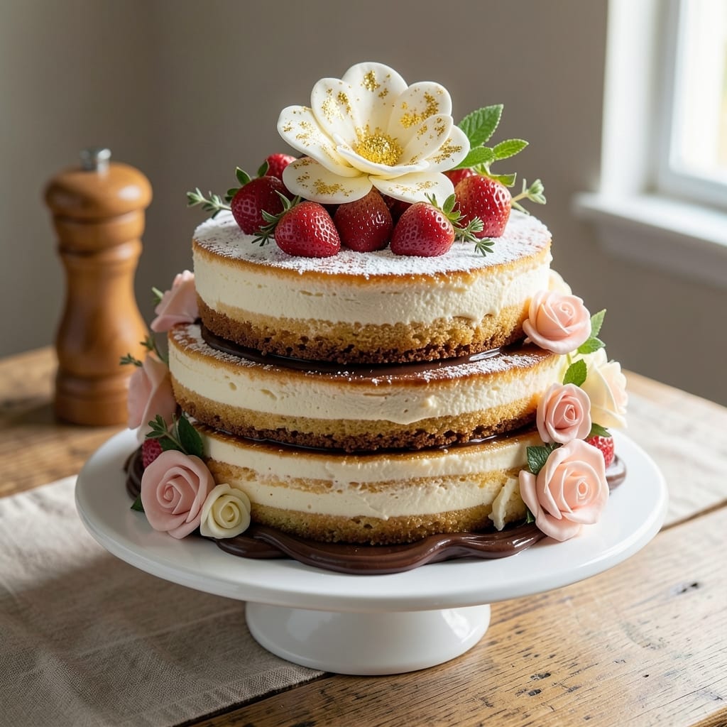 10-Inch Birthday Cake Recipe: Vanilla Buttercream Rivers and Fondant Crown Magic