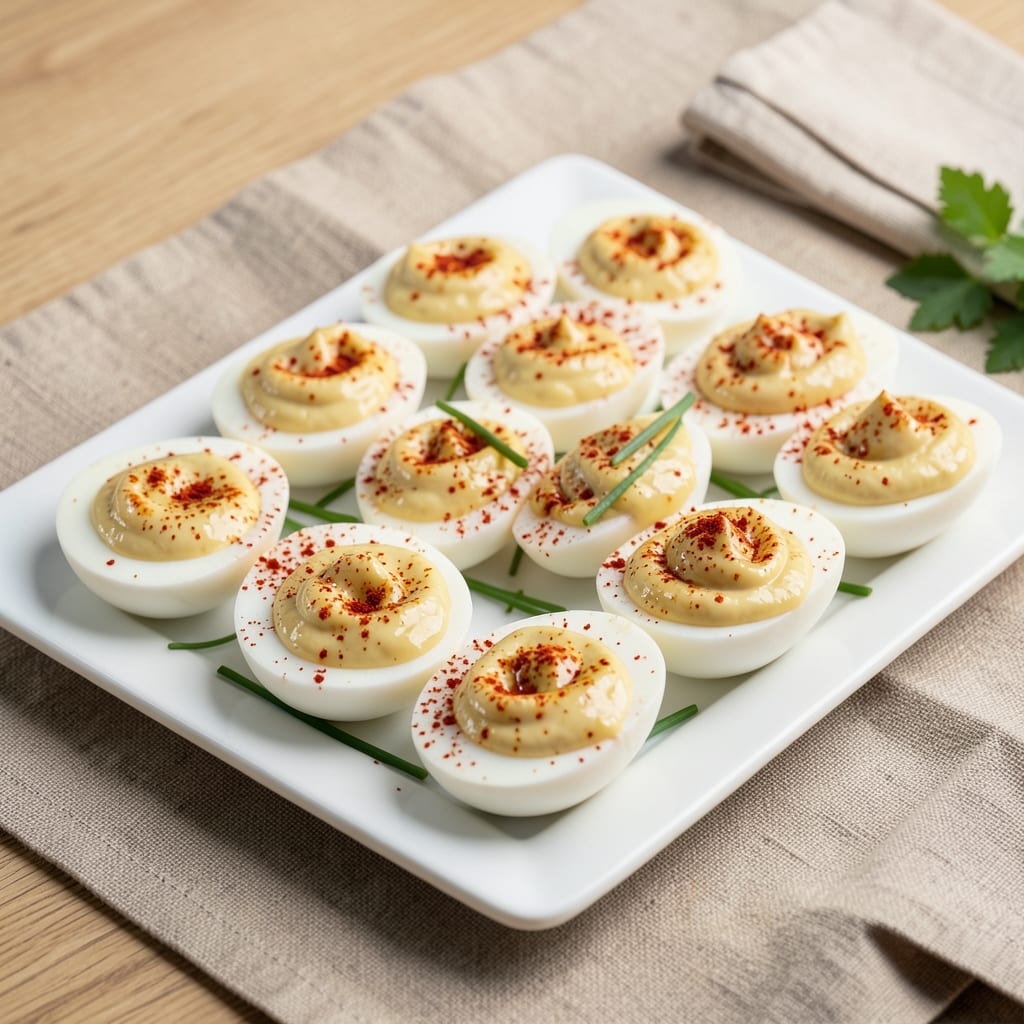 5 Deviled Eggs Recipe: Zesty Yolk Filling With Crunchy Paprika Topping