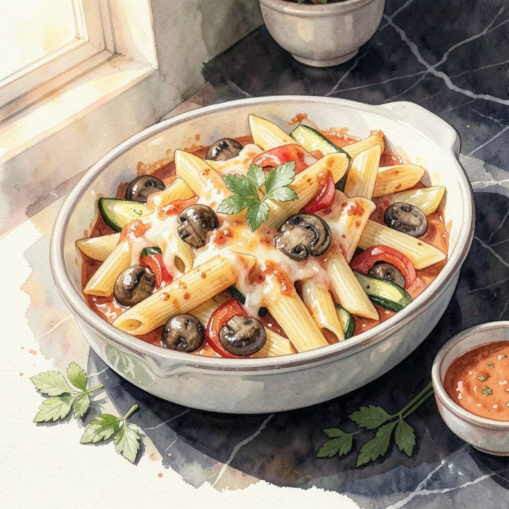 Pasta Bake Recipe Veggie: Layered Garden Goodness with Melted Cheese