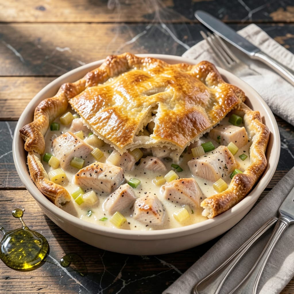 Cracker Barrel Chicken Pot Pie Recipe: Homestyle Flaky Crust and Savory Filling