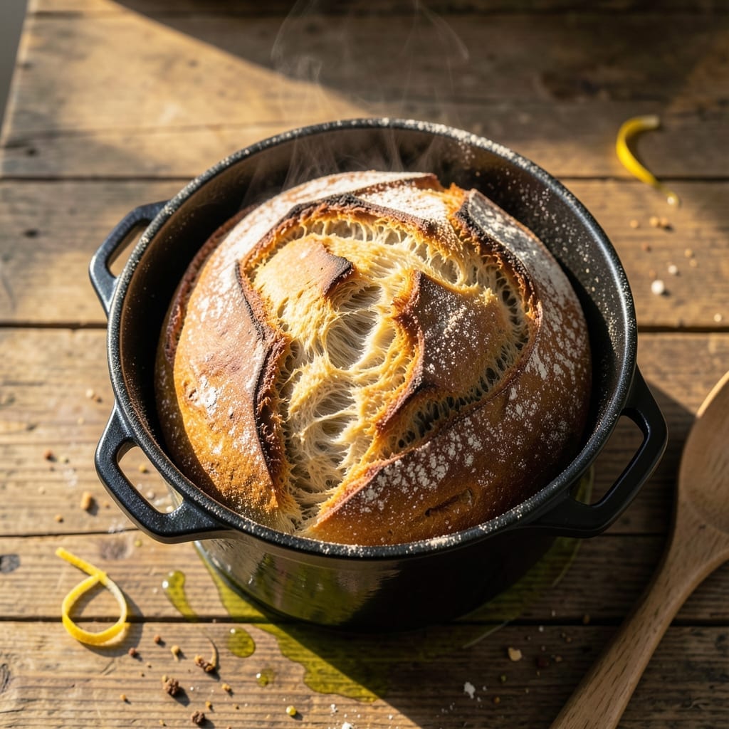 5 Qt Dutch Oven Bread Recipe: Crusty Crust and Airy Crumb in One Pot 5 Qt Dutch Oven Bread Recipe: Crusty Crust and Airy Crumb in One Pot