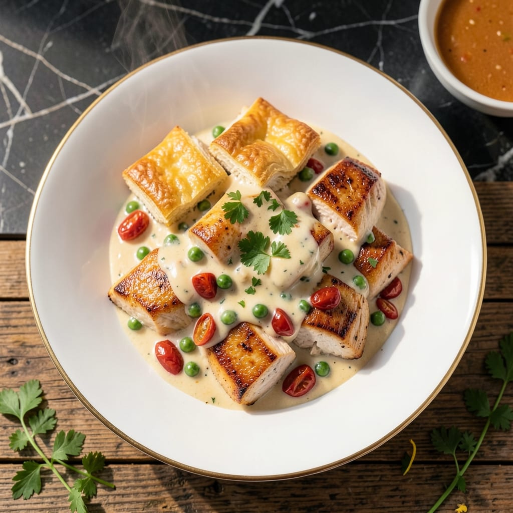 Campbell Soup Chicken Ala King Recipe: Classic Creamy Comfort with Puff Pastry Topping