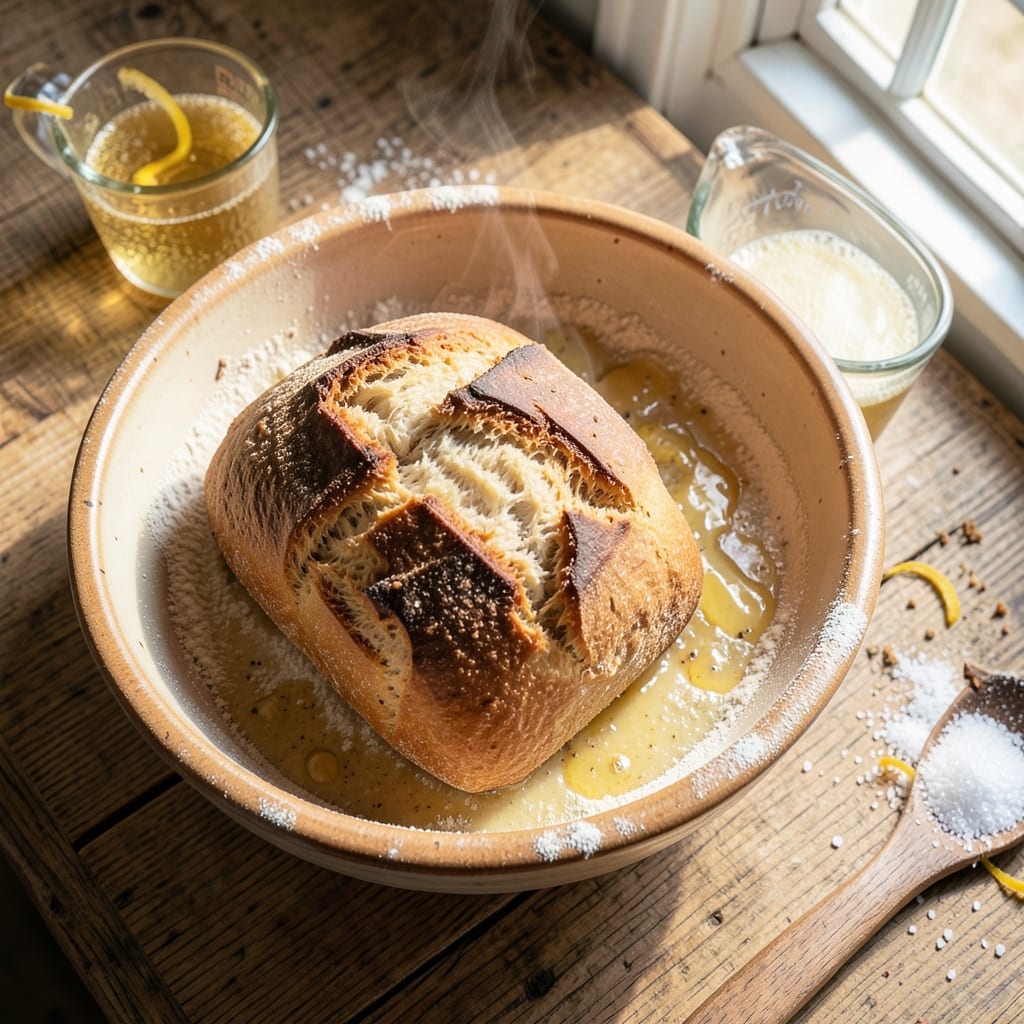 1950s Homemade Bread Recipe: Crusty Crumb and Warm Vanilla Swirls