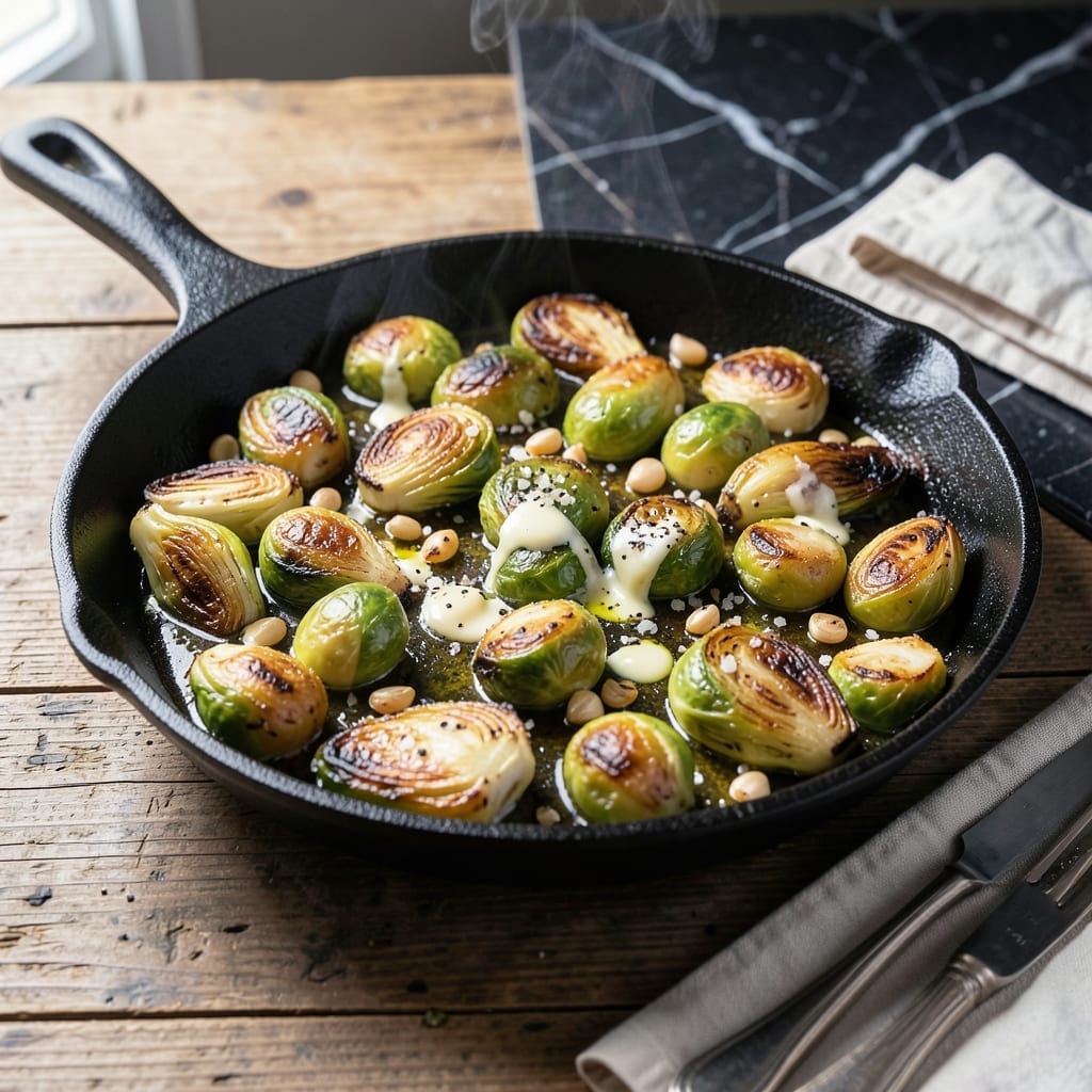 Frozen Brussel Sprouts Recipe Skillet: Crispy Edges With Garlic Butter