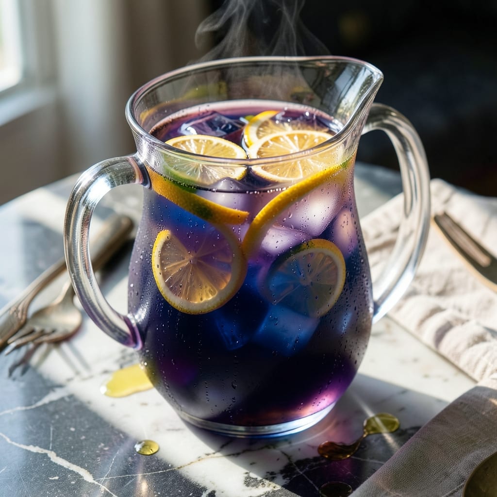 Blue Sangria Recipe: Vibrant Spanish Refreshment in a Pitcher