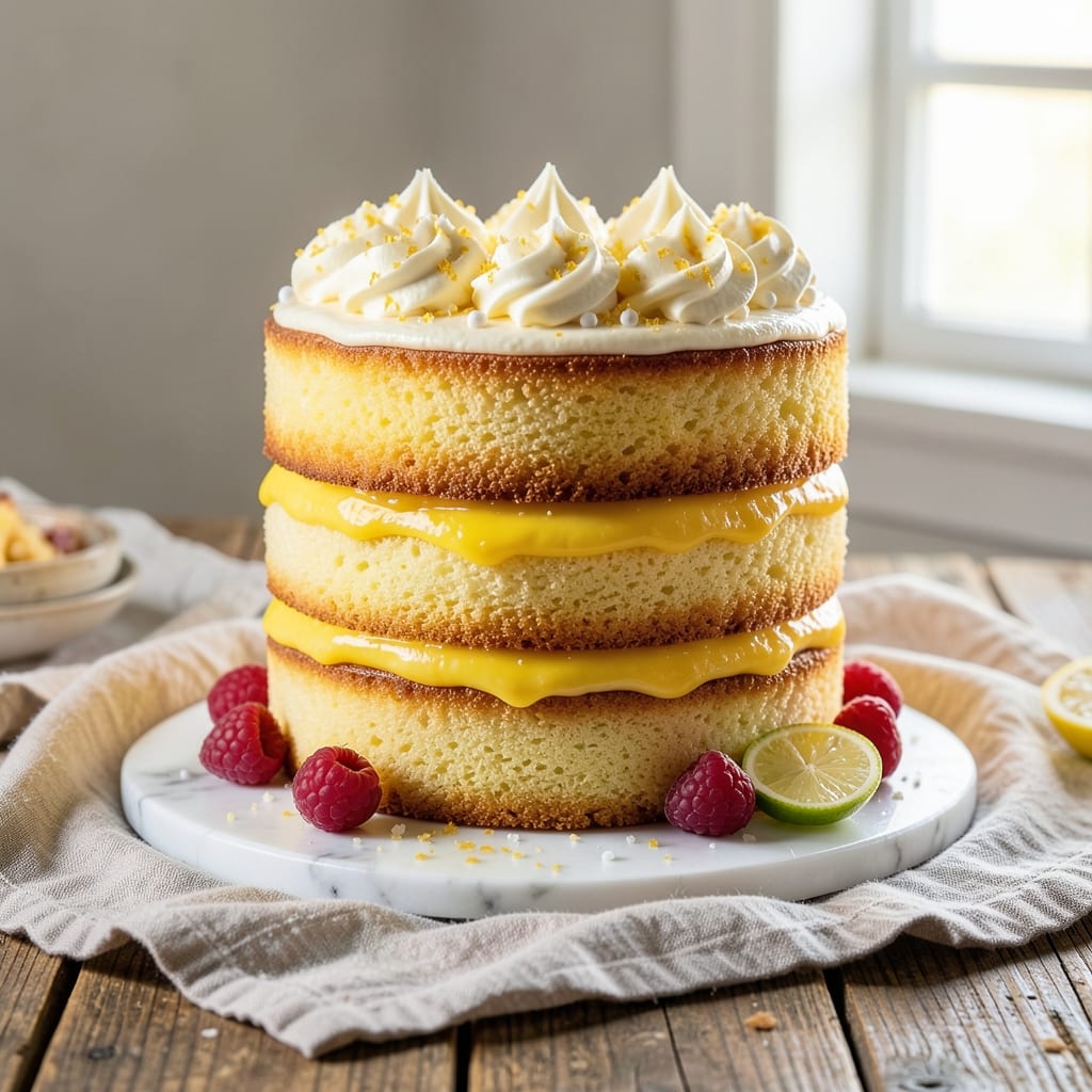 3 Layer Lemon Cake Recipe: Zesty Citrus Layers with Buttery Frosting Rivers