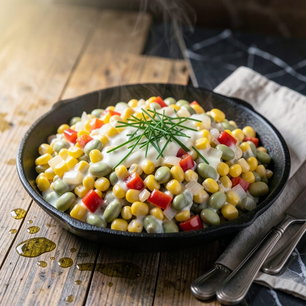 Corn Succotash Cheesecake Factory Recipe: Creamy Sweet Corn and Lima Bean Medley