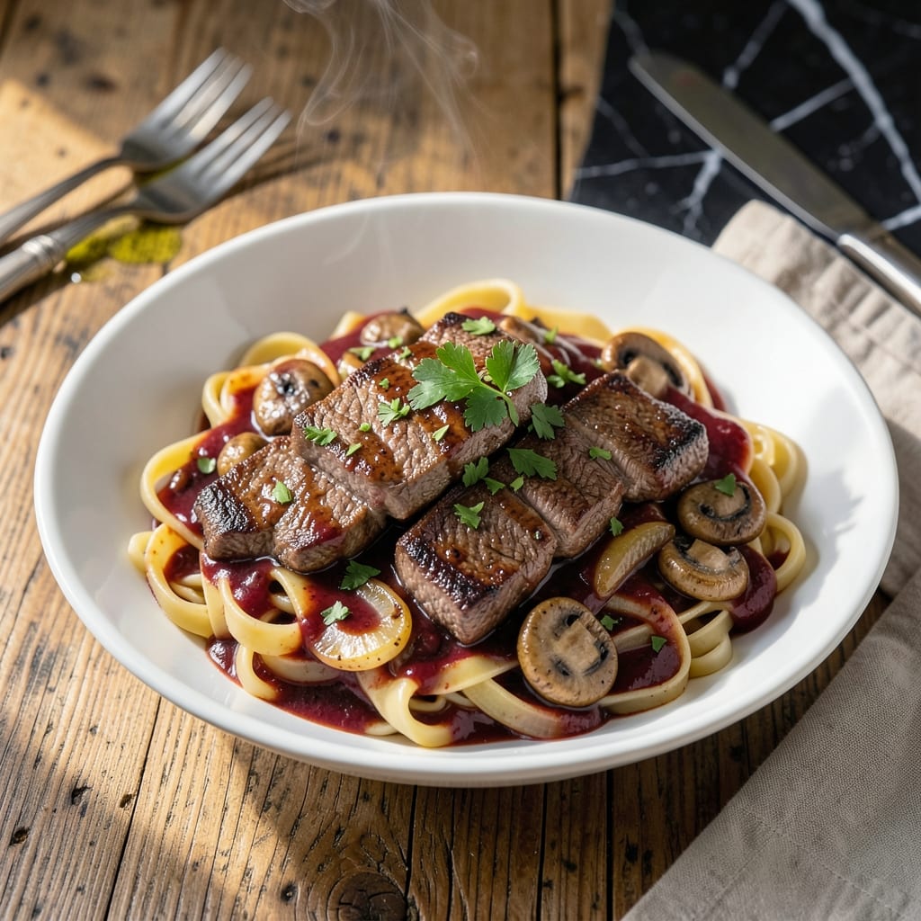 Beef Stroganoff Recipe Red Wine: Creamy Mushroom and Sour Cream Indulgence