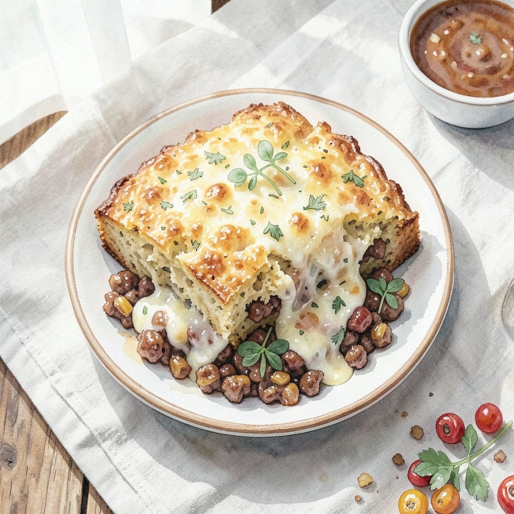 Loaded Southwest Cornbread Bake Recipe With Ground Beef: Cheesy Layers and Spicy Kick