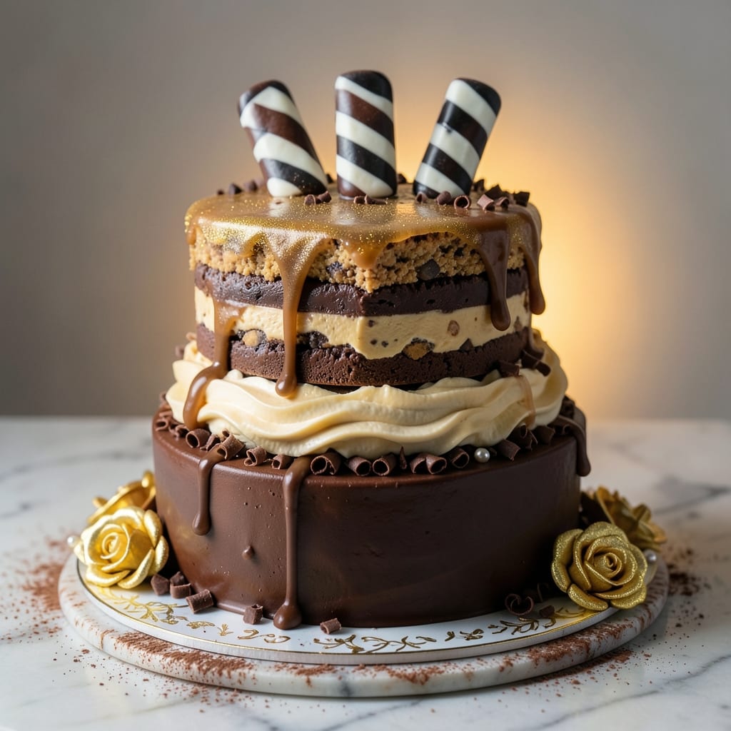 3 Musketeers Birthday Cake Recipe: Fondant Crown Magic Over Vanilla Buttercream Rivers