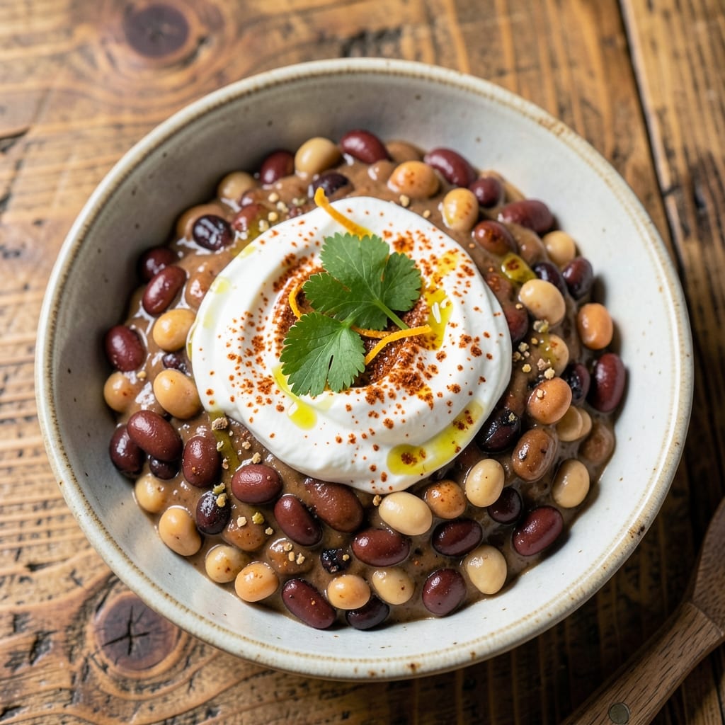 4 Bean Dip Recipe: Smoky Black Bean Base With Crunchy Toppings