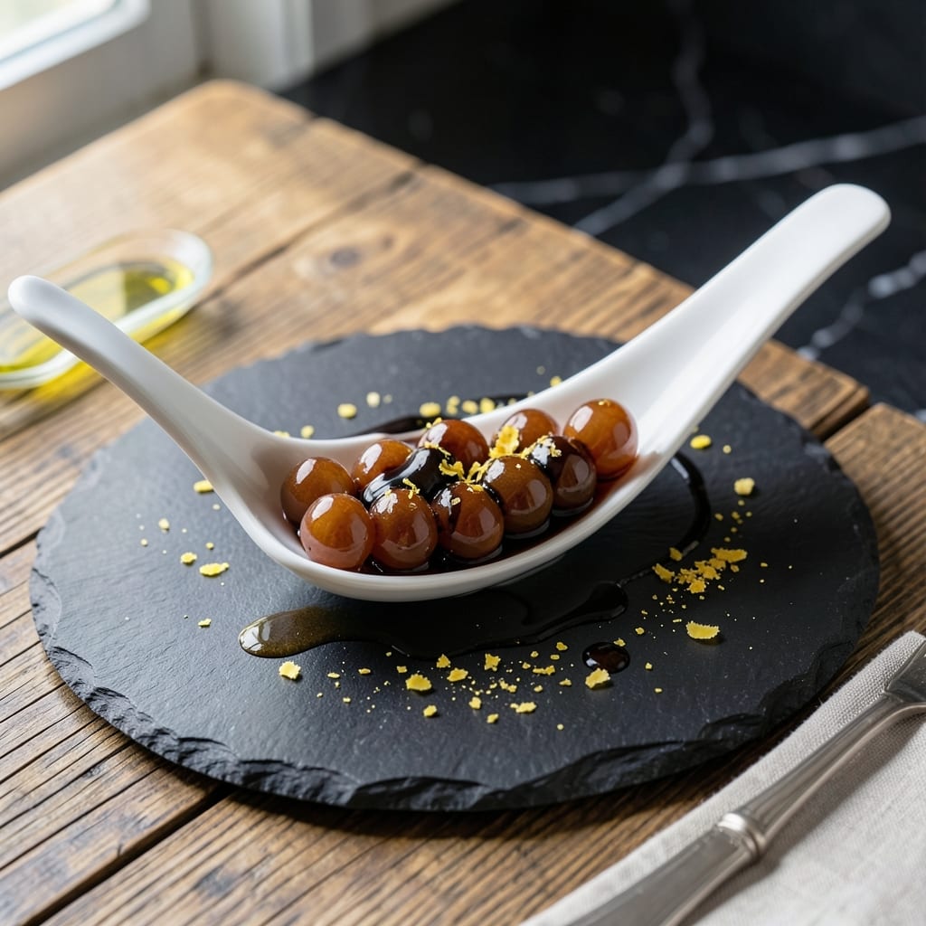 Balsamic Pearls Recipe: Glossy Spheres of Tangy Elegance