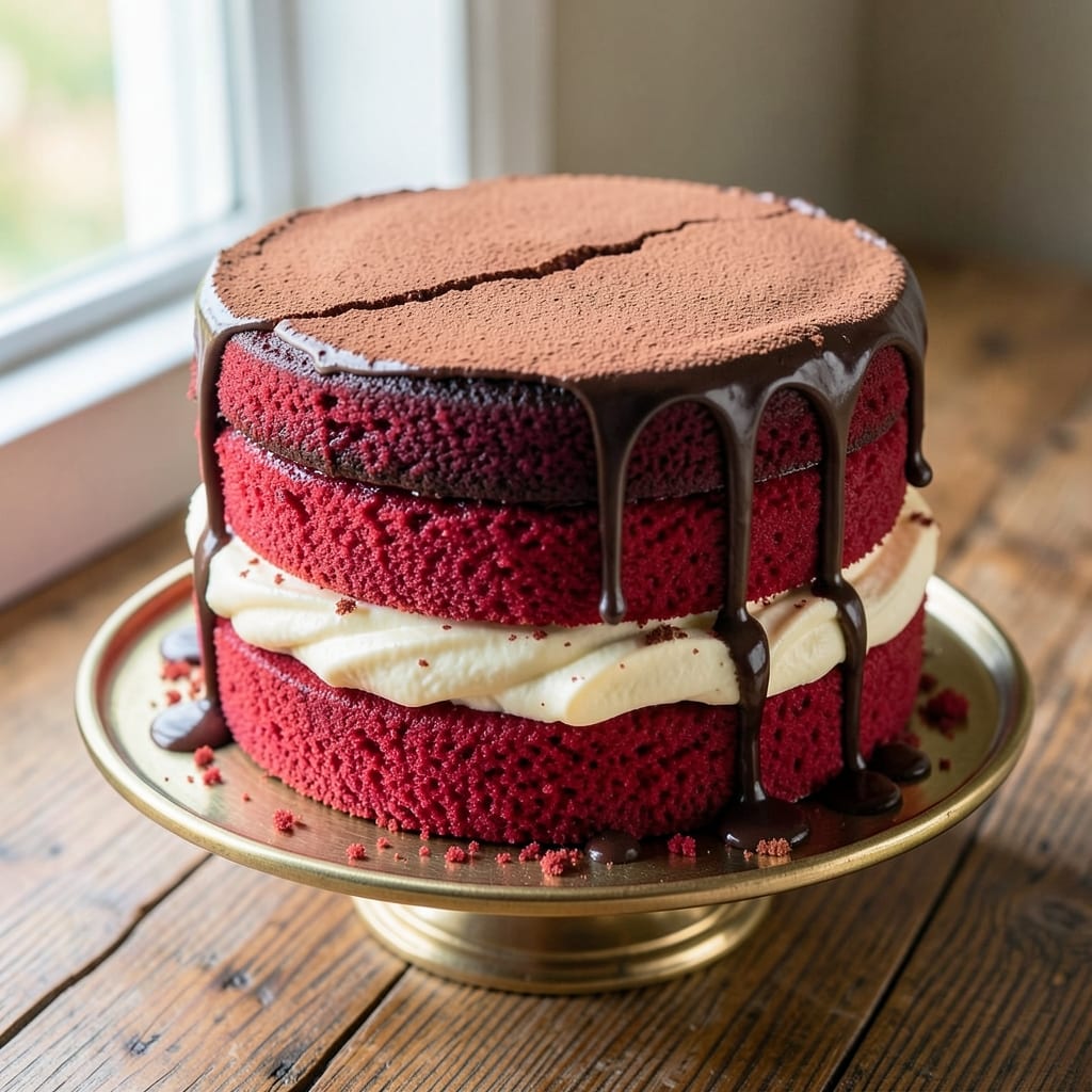 1920 Red Velvet Cake Recipe: Classic Cream Cheese Frosting and Fondant Crown Magic