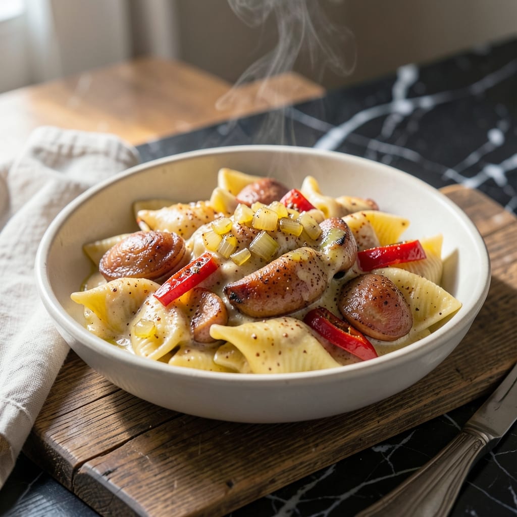 Russ Lee Pasta Recipe: Creamy Cajun-Spiced Shells