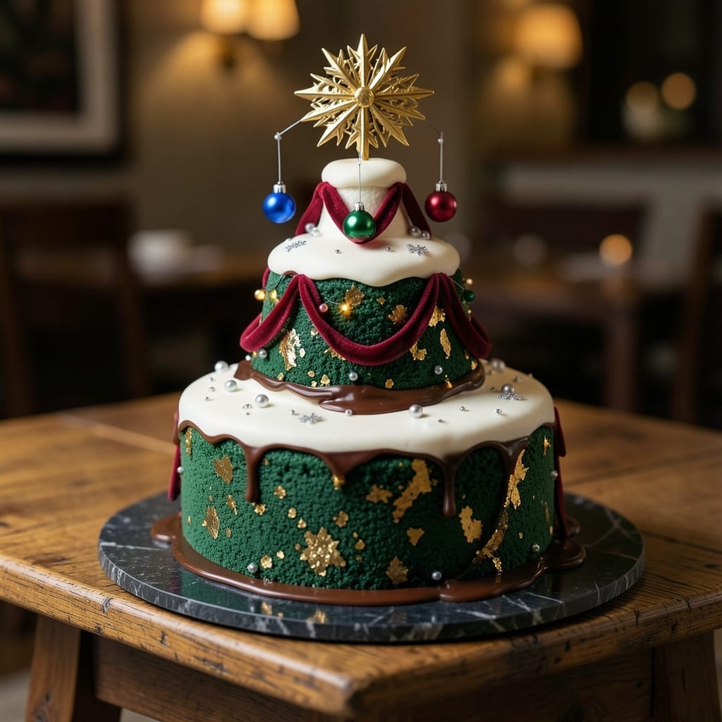 3D Christmas Tree Cake Recipe: Fondant Forest With Stackable Branches