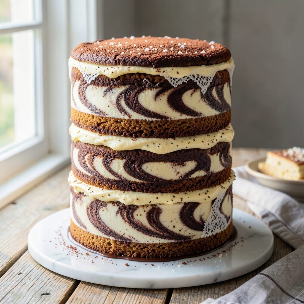 3 Layer Marble Cake Recipe: Swirled Vanilla-Chocolate Masterpiece