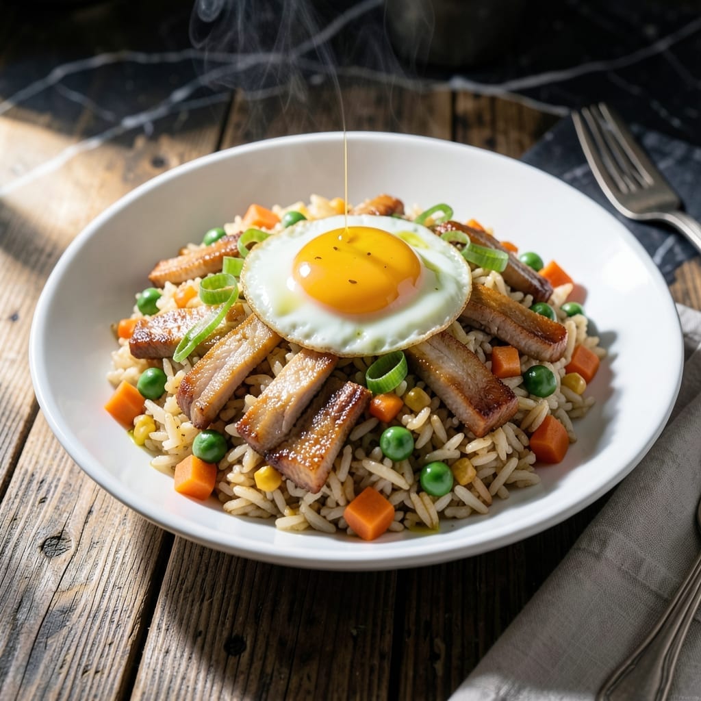 Pork-Fried Rice Recipe: Wok-Seared Savory Bites