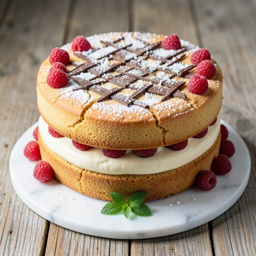 2 Layer Birthday Cake Recipe: Vanilla Buttercream Rivers and Crisp Fondant Crowns