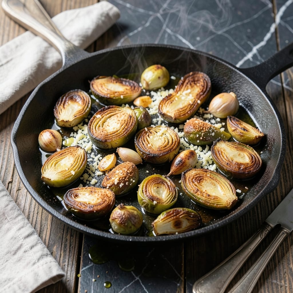 Leftover Brussels Sprouts Recipe: Crispy Rebirth with Garlic and Parmesan