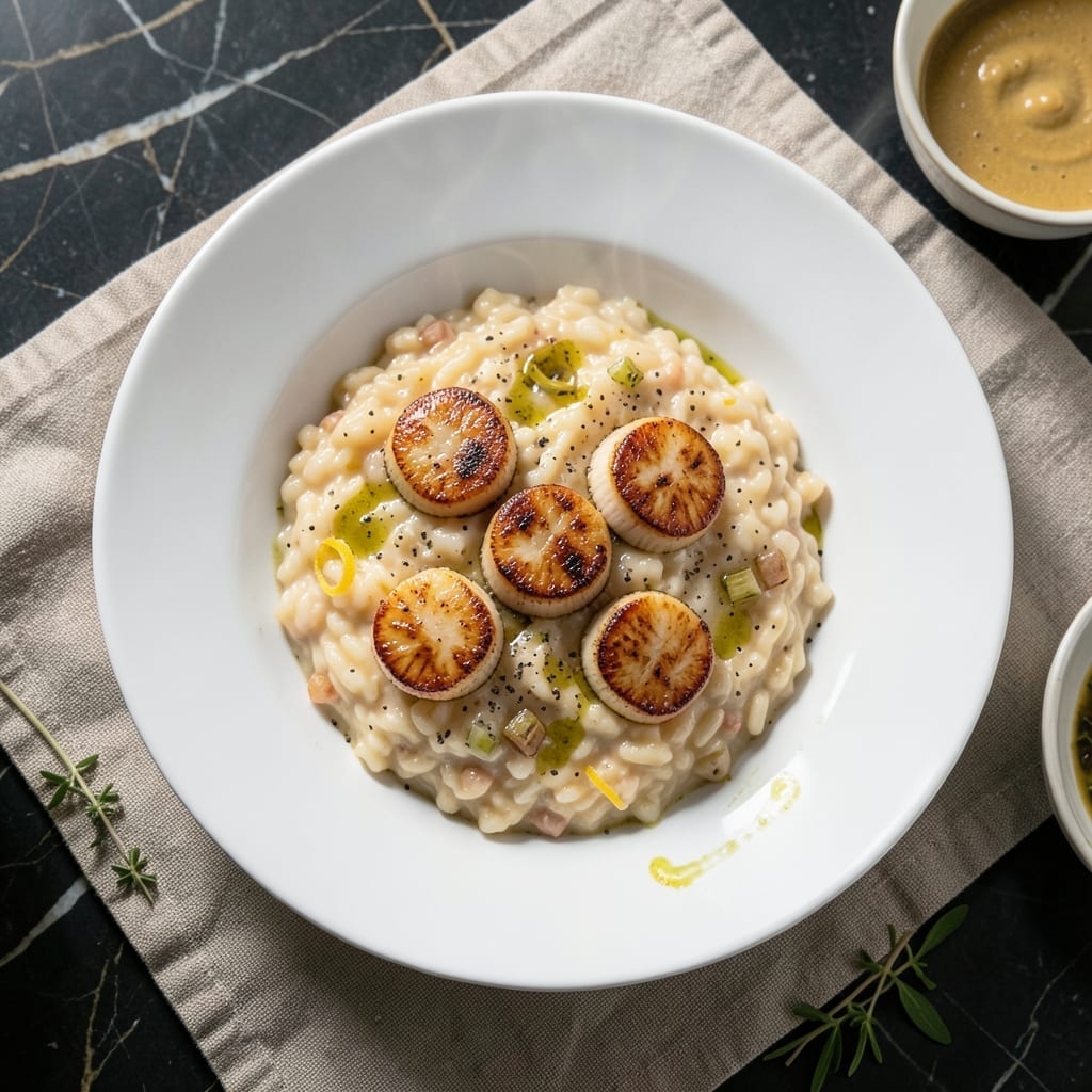 Gordon Ramsay Scallop Risotto Recipe: Michelin-Star Creamy Indulgence