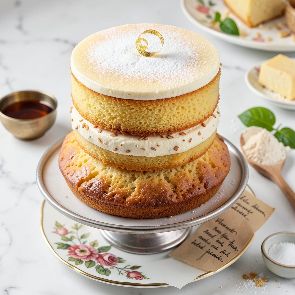 3-Layer Yellow Cake Recipe From Scratch: Buttery Swirls and Vanilla Frosting Rivers